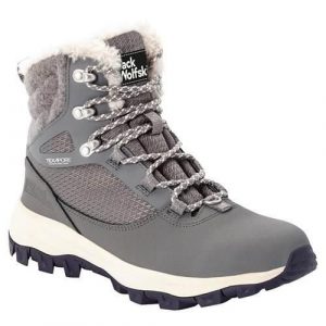 Buty trekkingowe damskie Jack Wolfskin Everquest High Texapore. Szare buty trekkingowe Jack Wolfskin, z gumy, za kostkę, bez zapięcia. Za 712,00 zł.