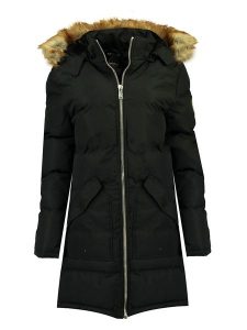 Geographical Norway Parka "Canelle" w kolorze czarnym rozmiar: M. Czarne płaszcze Geographical Norway, m, bez wzorów, bez kaptura. Za 193,24 zł.