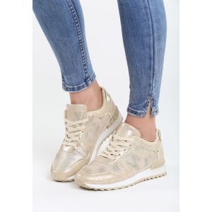 Złote Buty Sportowe Bring Me Down. Buty sportowe marki Born2be. Za 69,99 zł.