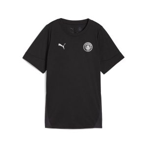 Damska koszulka treningowa Manchester City PUMA Black Silver Metallic. Czarne bluzki Puma, l, bez wzorów, sportowe, bez kołnierzyka, bez ramiączek. Za 219,00 zł.