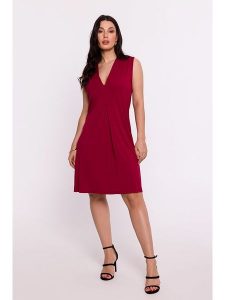 Be Wear Sukienka w kolorze czerwonym rozmiar: M. Czerwone sukienki Be Wear, m, bez wzorów, bez kołnierzyka, bez ramiączek, mini. Za 149,31 zł.