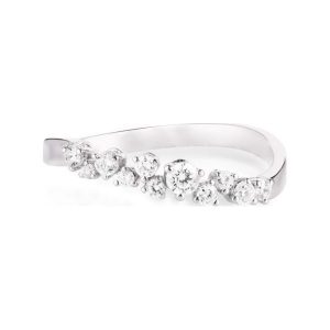 Wspaniały Pierścionek Białe Złoto - złoto białe 585, Brylant 0,24ct. Pierścionki marki W.KRUK. Za 3 390,00 zł.