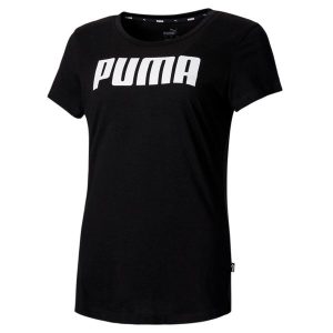 T-shirt z krótkim rękawem damski Puma ESS. Białe t-shirty Puma, xs, bez wzorów, bez kołnierzyka, bez ramiączek. Za 64,99 zł.