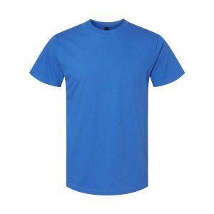 Koszulka Unisex Dla Dorosłych Softstyle Midweight. Niebieskie bluzki GILDAN, l, bez wzorów, sportowe, bez kołnierzyka, bez ramiączek. Za 33,99 zł.