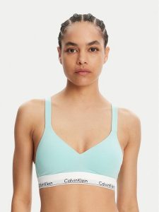 Calvin Klein Underwear Biustonosz top 000QF7900E Zielony. Zielone biustonosze Calvin Klein Underwear, l, bez wzorów, z bawełny, bez kołnierzyka, bez ramiączek. Za 119,99 zł.