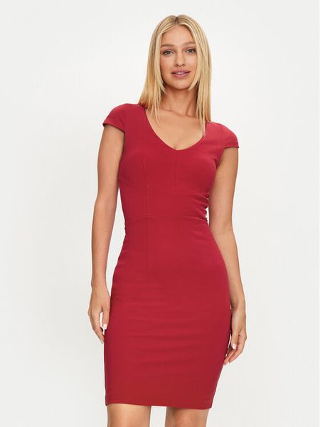 Marciano Guess Sukienka codzienna 4YGK23 6375Z Czerwony Bodycon Fit. Czerwone kombinezony Marciano Guess, na co dzień, z aplikacjami, z wiskozy, bez kołnierzyka, bez ramiączek, bodycon. Za 469,99 zł.