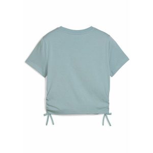 Młodzieżowa koszulka FLAMING LOVE z węzłem PUMA Modern Mint Green. Zielona bluzki Puma, m, bez wzorów, z gumy, młodzieżowe, bez kołnierzyka, bez ramiączek. W wyprzedaży za 94,00 zł.