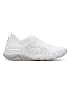 Clarks Sneakersy "Circuit Tie" w kolorze białym rozmiar: 37. Białe trampki Clarks, bez wzorów, bez zapięcia. Za 153,34 zł.