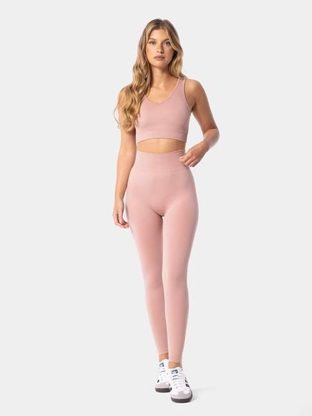 Carpatree Legginsy sportowe "Simply" w kolorze jasnoróżowym rozmiar: L. Różowe legginsy Carpatree, l, bez wzorów, z materiału, z podwyższonym stanem, outdoorowe. Za 129,95 zł.