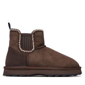 Śniegowce EMU Australia. Brązowe buty zimowe EMU Australia, bez obcasa, bez zapięcia. Za 689,99 zł.