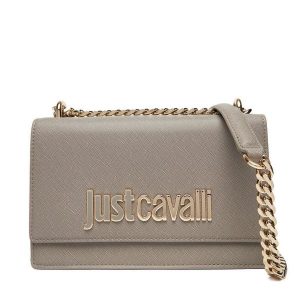 Torebka Just Cavalli. Szare torebki wieczorowe Just Cavalli, bez wzorów, bez dodatków. Za 639,99 zł.