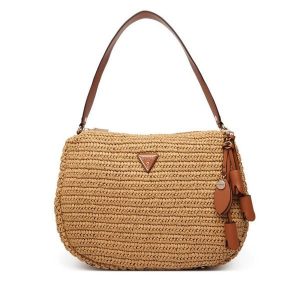 Torebka Guess. Brązowe torebki klasyczne Guess, z aplikacjami, bez dodatków. Za 639,99 zł.