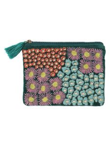 Overbeck and Friends Kosmetycznka "Zahra" w kolorze zielonym ze wzorem - 21 x 15 cm rozmiar: onesize. Zielone kosmetyczki Overbeck and Friends, bez wzorów, z materiału. Za 66,00 zł.