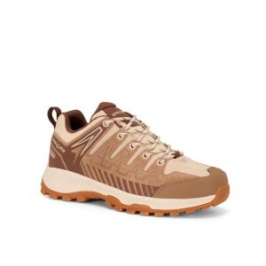 Buty trekkingowe damskie TREZETA Thunder Leather W's z membraną WP. Brązowe buty trekkingowe Trezeta, bez zapięcia. Za 466,00 zł.