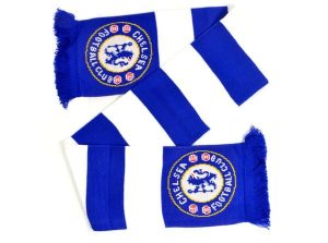 Szalik Chelsea Londyn - pasiak - licencjonowany. Niebieskie szaliki CHELSEA, bez wzorów. Za 119,90 zł.