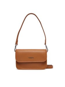 Lacoste Torebka NF5147EG Brązowy. Brązowe torebki klasyczne Lacoste, bez wzorów, ze skóry, bez dodatków. Za 419,99 zł.