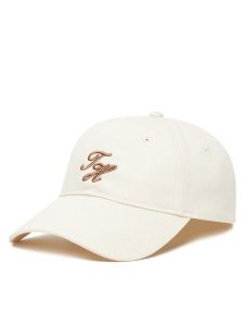 Tommy Hilfiger Czapka z daszkiem Th Embroidered AW0AW17489 Beżowy. Brązowe czapki TOMMY HILFIGER, bez wzorów, z bawełny. Za 149,99 zł.