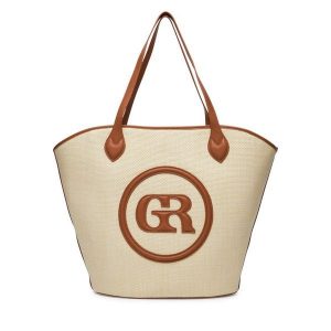 Torebka GINO ROSSI. Brązowe shopper bag Gino Rossi, bez wzorów, bez dodatków. Za 179,99 zł.
