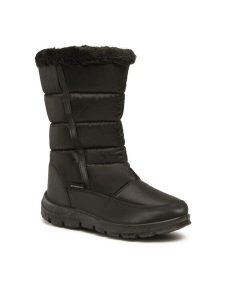 Kimberfeel Śniegowce Cleya Czarny. Czarne buty zimowe Kimberfeel, z materiału, bez obcasa, bez zapięcia. Za 209,99 zł.