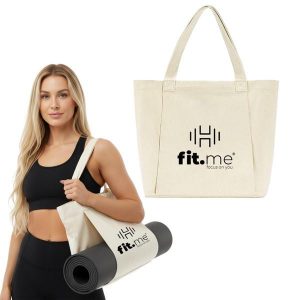 Torba Na Matę Do Jogi Bawełniana Sportowa Na Trening Fitness Pilates Fit.me. Białe torby podróżne i sportowe FIT.ME, bez wzorów, z bawełny. Za 49,95 zł.