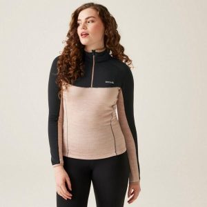 Bluza trekkingowa damska REGATTA Hepley. Czarne bluzy Regatta, bez wzorów, bez kaptura. W wyprzedaży za 171,50 zł.