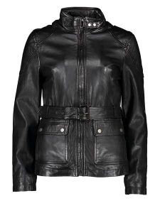 7eleven Skórzana kurtka "Kati" w kolorze czarnym rozmiar: 38. Czarne kurtki 7eleven, bez wzorów, ze skóry, bez kaptura. Za 391,84 zł.