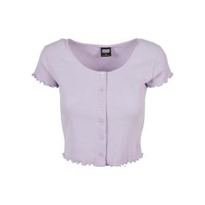 Top Damski / Damski Z Prążkowanymi Guzikami. Czerwone topy Urban Classics, xl, bez wzorów, prążkowane, sportowe, bez kołnierzyka, bez ramiączek. Za 84,99 zł.