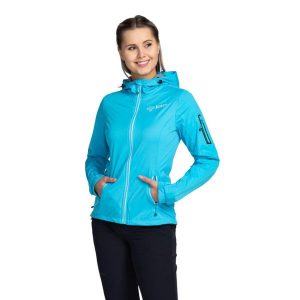 Damska kurtka softshell Kilpi BELTRA-W. Zielone kurtki Kilpi, xs, bez wzorów, z softshellu, bez kaptura. Za 370,41 zł.