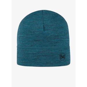 Czapka termoaktywna Buff Lightweight Merino Beanie - solid teal. Niebieskie czapki Buff, bez wzorów. Za 129,99 zł.