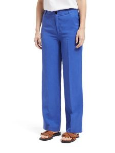 Scotch & Soda Spodnie chino w kolorze niebieskim rozmiar: W32/L32. Niebieskie chinosy Scotch & Soda, bez wzorów, z podwyższonym stanem. Za 188,85 zł.