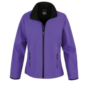 Ocieplana Damska Softshell. Czarne kurtki RESULT, xs, bez wzorów, z softshellu, bez kaptura. Za 107,99 zł.