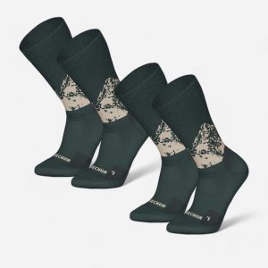 Skarpety turystyczne MH500. Skarpetki QUECHUA, bez wzorów, z elastanu. Za 69,99 zł.
