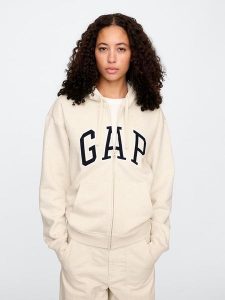 GAP Bluza w kolorze beżowym rozmiar: L. Brązowe bluzy GAP, l, bez wzorów, bez kaptura. Za 136,13 zł.