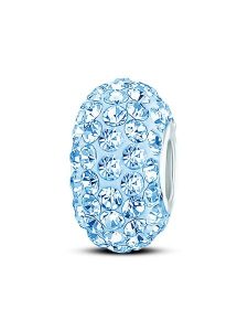 CHARM'S Srebrny charms z kryształami rozmiar: onesize. Niebieskie zawieszki CHARM'S, z kryształem, srebrne. Za 70,24 zł.