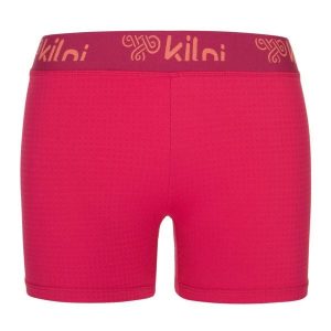 Damskie spodenki funkcjonalne legginsy Kilpi DOMINO-W. Czerwone legginsy Kilpi, bez wzorów, z materiału, krótkie. Za 91,56 zł.