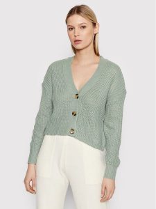 ONLY Kardigan Carol 15211521 Zielony Relaxed Fit. Zielone kardigany ONLY, z syntetyku. Za 108,09 zł.