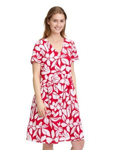 Vera Mont Sukienka w kolorze czerwono-białym rozmiar: 44. Białe sukienki Vera Mont, bez wzorów, bez kołnierzyka, bez ramiączek, mini. Za 173,99 zł.