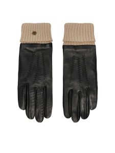 EMU Australia Rękawiczki Damskie Loch Gloves W7016 Czarny. Czarne rękawiczki EMU Australia, bez wzorów, ze skóry. Za 529,99 zł.