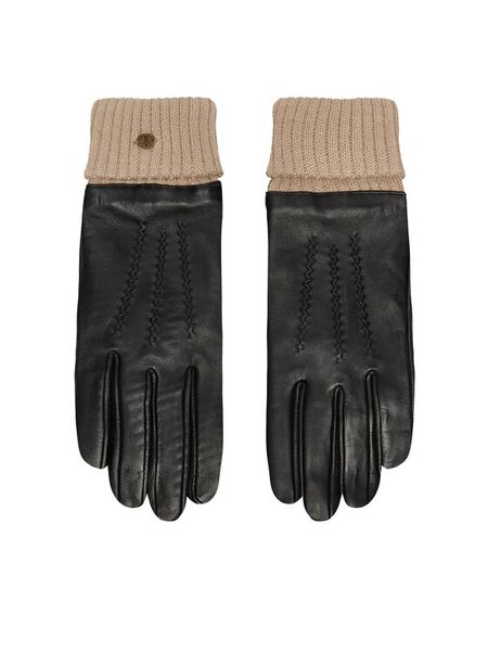 EMU Australia Rękawiczki Damskie Loch Gloves W7016 Czarny. Czarne rękawiczki EMU Australia, bez wzorów, ze skóry. Za 369,99 zł.