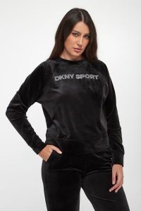 Bluza damska welurowa DKNY. Bluzy DKNY, xs, bez wzorów, z weluru, bez kaptura. Za 329,00 zł.