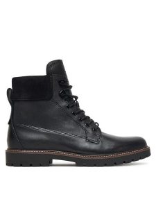 Caprice Trapery 9-25213-45 Czarny. Czarne buty zimowe Caprice, ze skóry, bez obcasa, bez zapięcia. Za 589,99 zł.