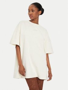 Gestuz T-Shirt Jio 10909249 Beżowy Oversize. Brązowe t-shirty Gestuz, m, bez wzorów, z bawełny, bez kołnierzyka, bez ramiączek. Za 269,99 zł.