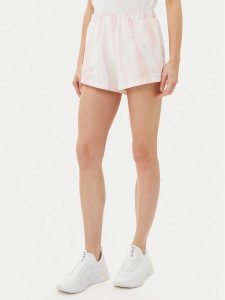 Guess Szorty sportowe V5GD11 KCRQ0 Różowy Relaxed Fit. Czerwone spodenki sportowe Guess, s, z aplikacjami, z bawełny. Za 139,99 zł.