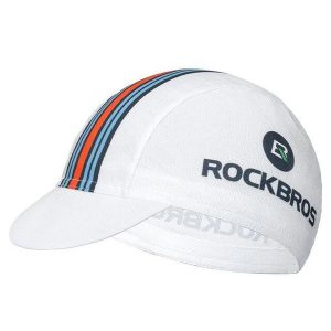 Czapka z daszkiem pod kask unisex Rockbros MZ10022. Białe czapki ROCKBROS, bez wzorów, z materiału. Za 41,00 zł.