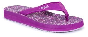 2058 Trespass Caladesi - damskie klapki typu stringi, fioletowa orchidea. Czerwone klapki 2117 OF SWEDEN, bez wzorów, z materiału. Za 147,99 zł.