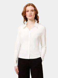 Les Lunes Bluzka "Sunny" w kolorze kremowym rozmiar: XXS. Brązowe bluzki Les Lunes, xxs, bez wzorów, bez kołnierzyka, bez ramiączek. Za 165,99 zł.