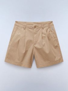 NAPAPIJRY Szorty "Nara" w kolorze jasnobrązowym rozmiar: W30. Brązowe szorty NAPAPIJRY, bez wzorów, z bawełny. Za 176,50 zł.