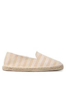 Jenny Fairy Espadryle HZF064-01 Beżowy. Brązowe espadryle Jenny Fairy, bez wzorów, z materiału, bez obcasa. Za 99,99 zł.