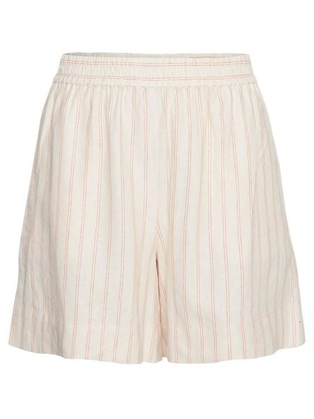 MOSS COPENHAGEN Szorty "Conella" w kolorze beżowym rozmiar: M. Brązowe szorty Moss Copenhagen, bez wzorów, z podwyższonym stanem. Za 149,95 zł.