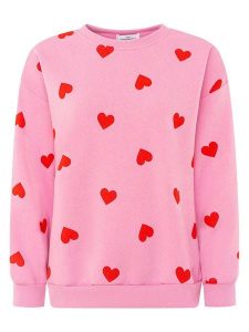 Zwillingsherz Bluza w kolorze jasnoróżowym rozmiar: XL. Różowe bluzy Zwillingsherz, xl, bez wzorów, bez kaptura. Za 179,80 zł.
